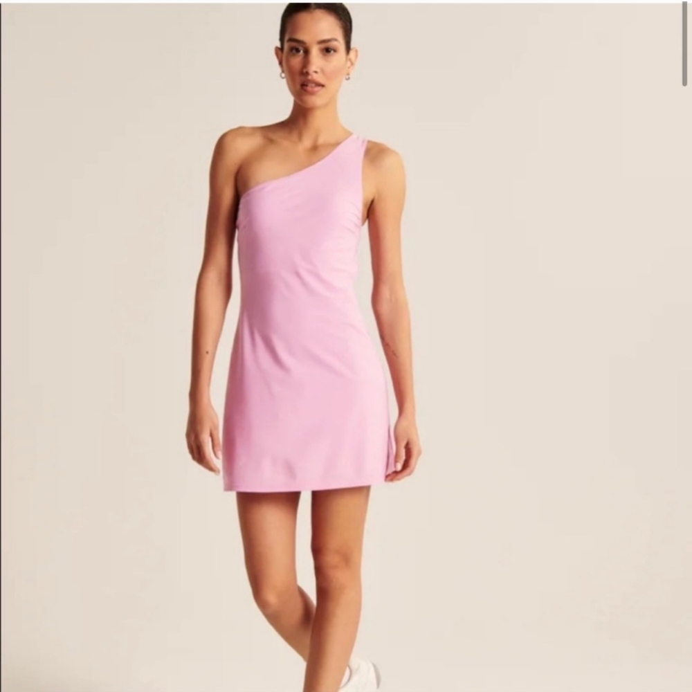 Abercrombie | One-Shoulder Traveler Mini Dress in Pink